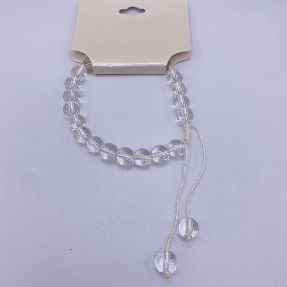 Aura Clear Bead Adjustable Bracelets New - Picture 1 of 4
